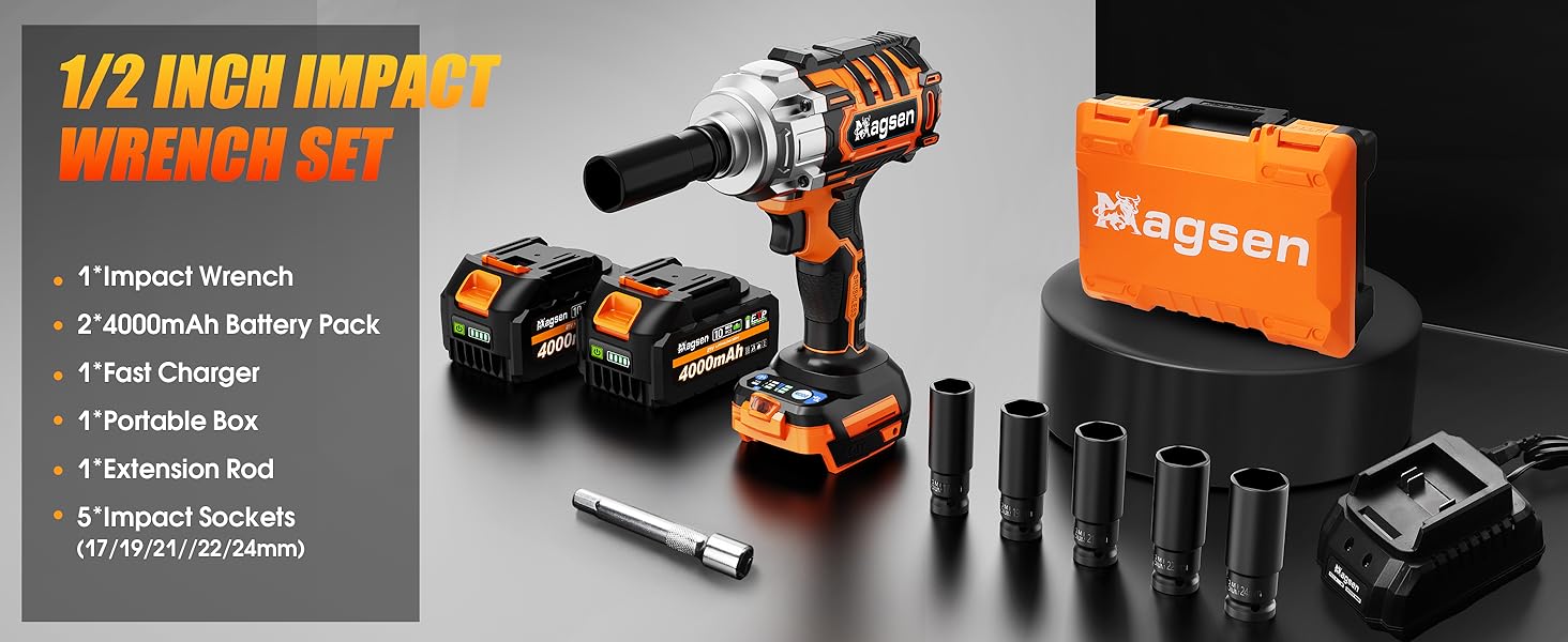 Cordless Impact Wrench 1/2 inch