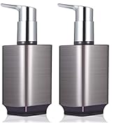 Boperzi 2 Pack Soap Dispenser Rust Proof Refillable Liquid Hand &amp; Dish Soap Dispenser Set Leak Pr...