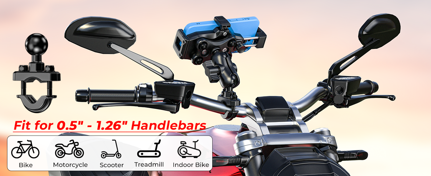 motorcycle phone mount anti-shake