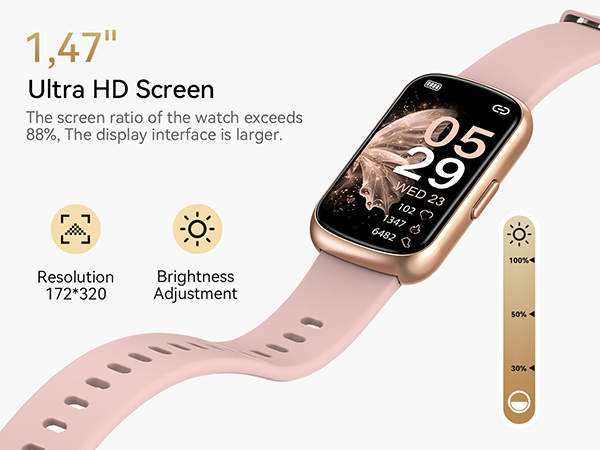 fitness tracker with 1.47 inch ultra HD screen
