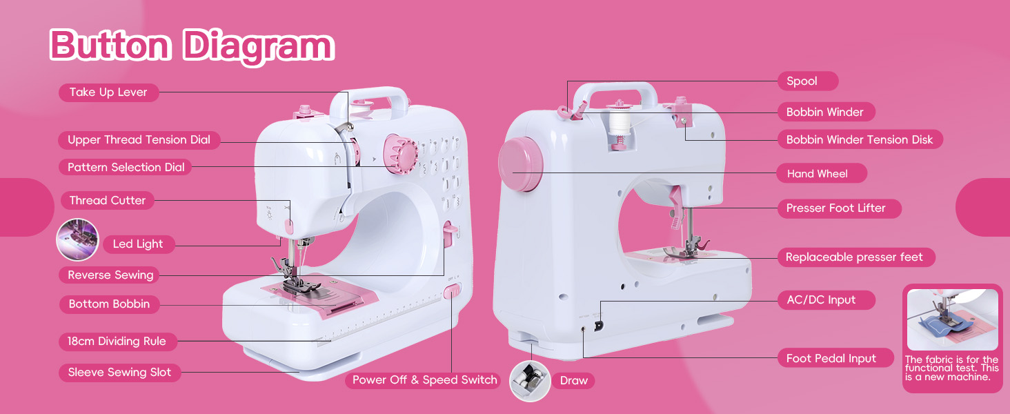 portable mini sewing machine for kids and adults