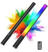 Lookmein RGB LED Light Wand 360°RGB Handheld Video Light Stick for Studio Photography, Battery Po...