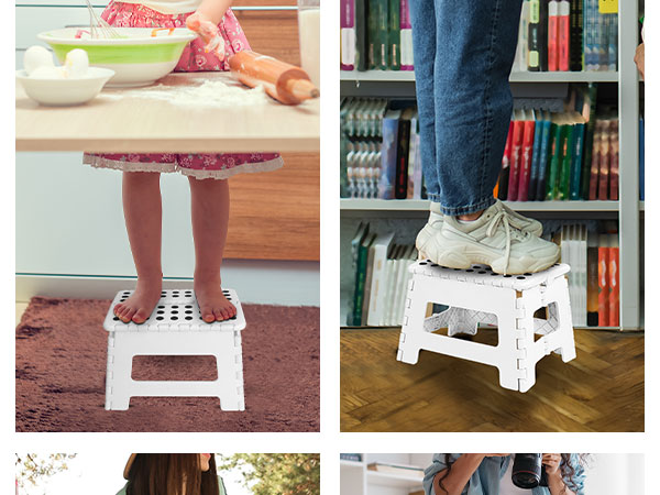folding footstool foot step stool foldable bathroom stool utopia home folding step stool