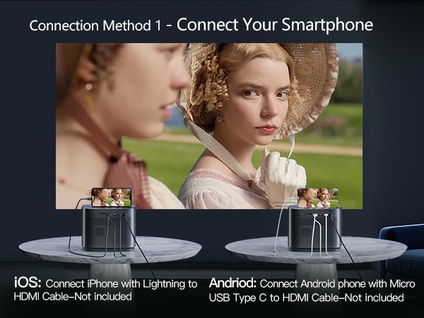 projector 1080p HD home theater outdoor movie portable projectors mini small video projector