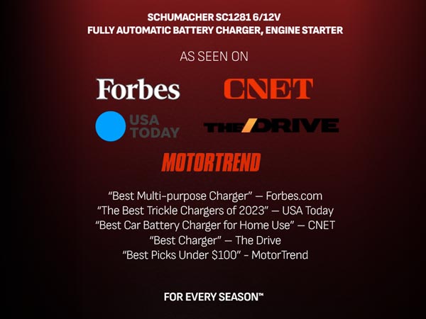 Schumacher SC1281 100A 6V/12V Engine Starter and Battery Charger