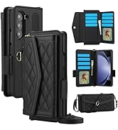 Konstreet for Samsung Galaxy Z Fold 7 Wallet Case - Stitching Pattern RFID Blocking Card Holder, ...