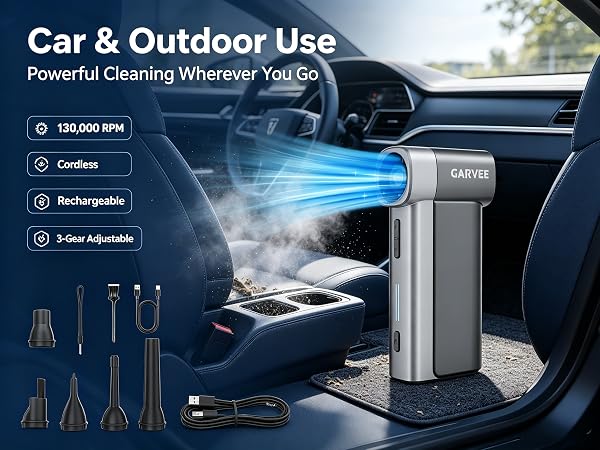 130,000RPM Ultra-Powerful Electric Compressed Air Duster