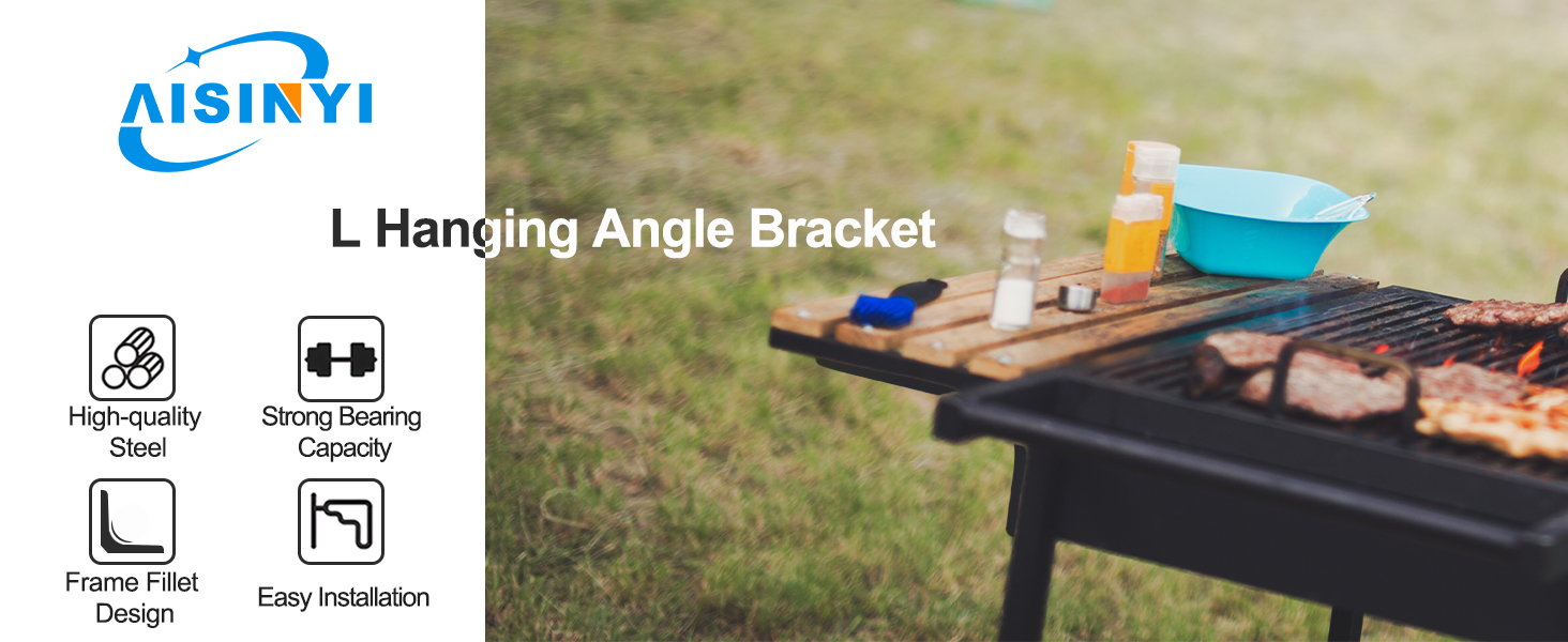 L wall bracket, high-quality steel, strong bearing capacity, frame fillet design, easy installation