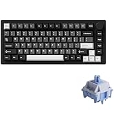MONSGEEK M1 V5 Aluminum Mechanical Keyboard 75% Quick Release Gaming Keyboard Black &amp; Silver with...