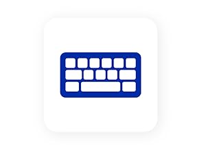 Standard QWERTY keyboard icon