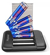 Mupoer Rechargeable AA Batteries with Box,3600mWh Lithium Batteries AA 1.5V 4 Count,Double A Batt...