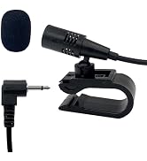 SPTSSWET 2.5mm External Car Microphone for Pioneer Stereo Systems Hands Free Mic with 3m Cable, C...