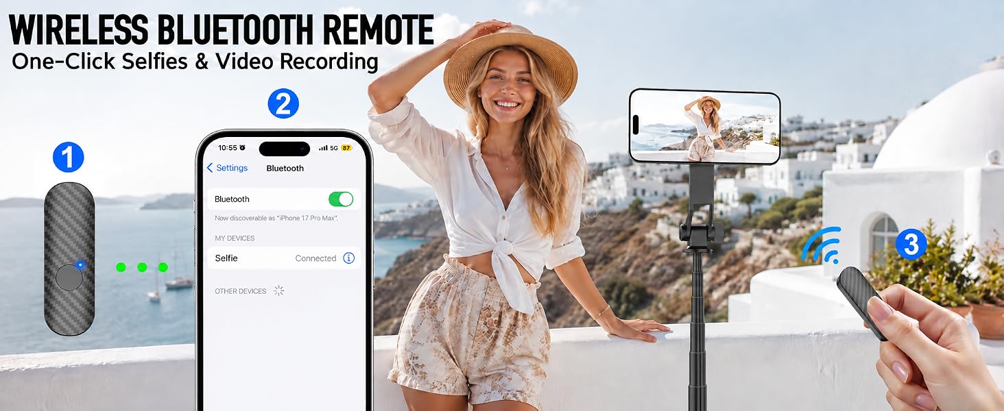 Bluetooth tripod for phone