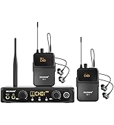 MELONARE Wireless in-Ear Monitor System, Stereo &amp; Mono IEM System w/Bodypack Receivers &amp; Earphone...