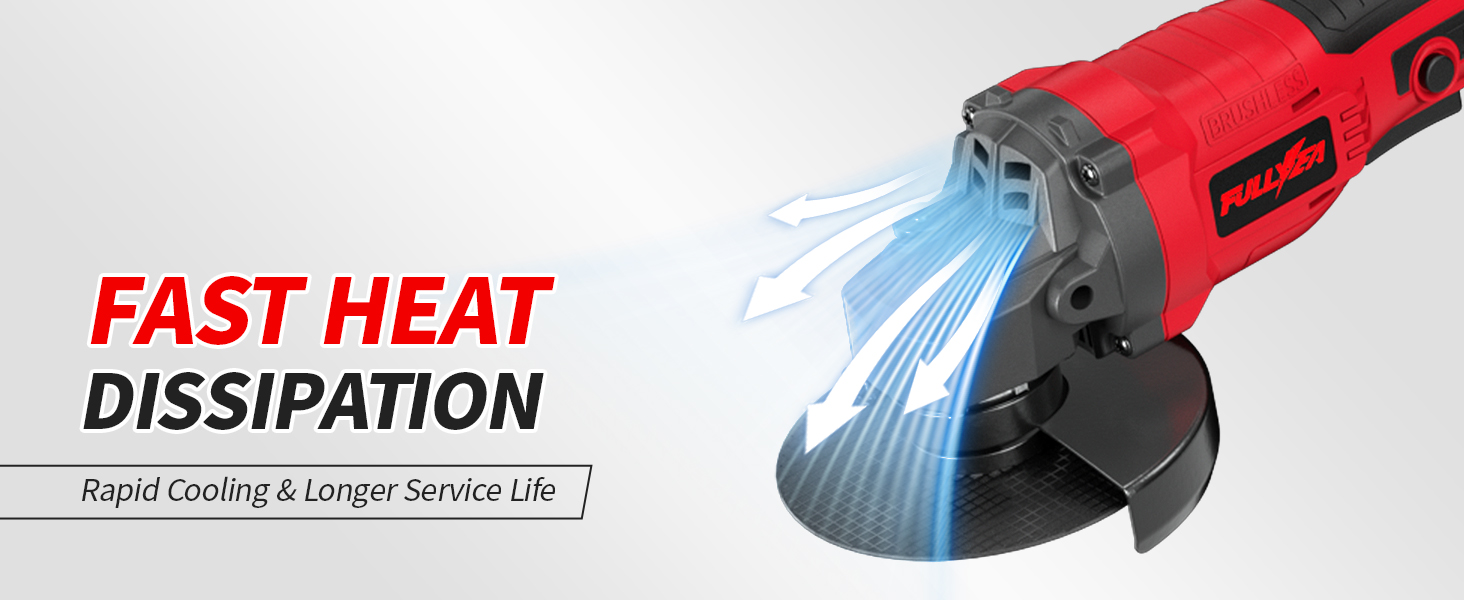 4-1/2 inch Cordless Angle Grinder Tool for Cutting, Grinding, Polishing