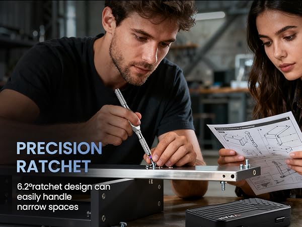 VMAN ratchet screwdriver set