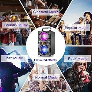 bluetooth_speakers_portable_wireless_with_radio_lights_subwoofer_outdoor_home_party_karaoke_machine