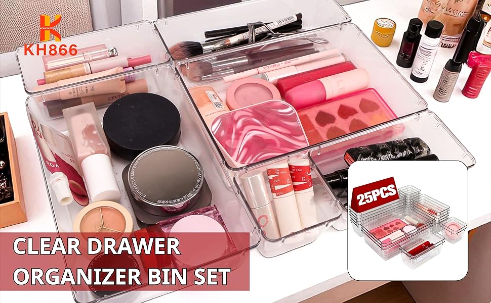 Non-Slip Drawer Organizer Bin