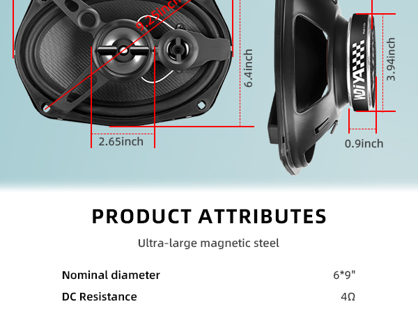 6 * 9-Inch Coaxial Speaker