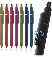 JIMMIDDA 8Pcs Blue Gel Pens - 0.7mm Medium Point Blue Ink Pens | Smooth Writing - Quick Drying Re...