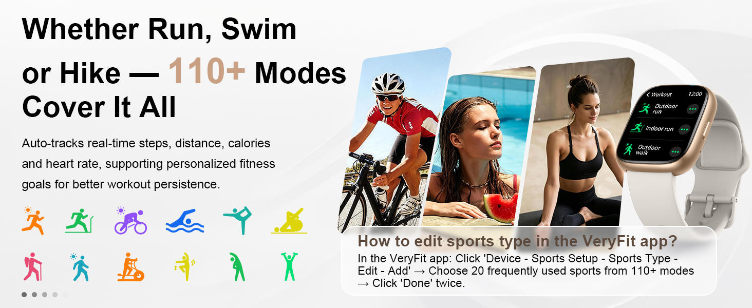 110+ Sports Modes