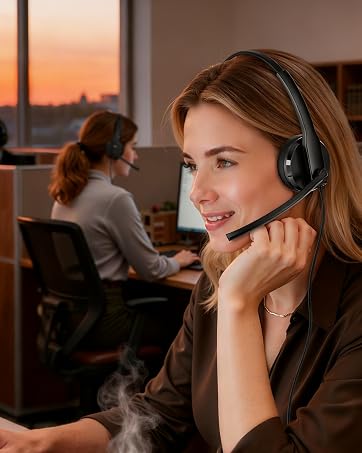 computer headset with microphone
