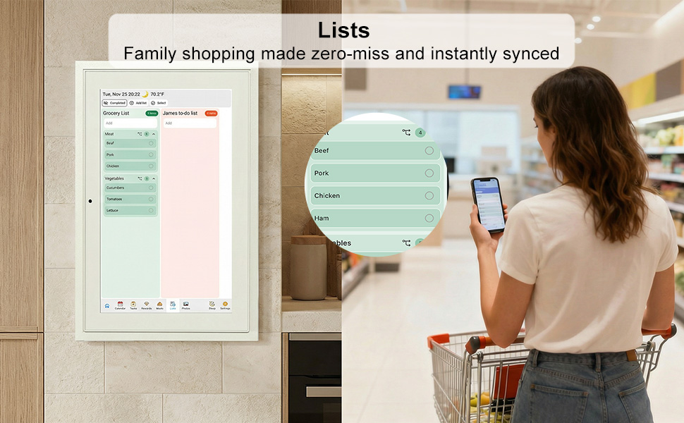 digital calendar lists