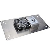 Durablow Stainless Steel Crawl Space Foundation Fan Ventilator + Built-in Dehumidistat (Stainless...