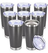 20oz Tumbler Bulk Stainless Steel Tumbler Cup with Lid Vacuum Insulated Double Wall Travel Mug, D...