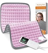Heating Pad for Back Pain Relief, Heating Pads for Period Cramps with 9 Heat Settings & 4 Timers ...