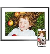 2K 64GB Digital Picture Frame, 10.1 Inch Frameo Digital Frame WiFi, 1920 * 1200 Touch Screen, Sha...