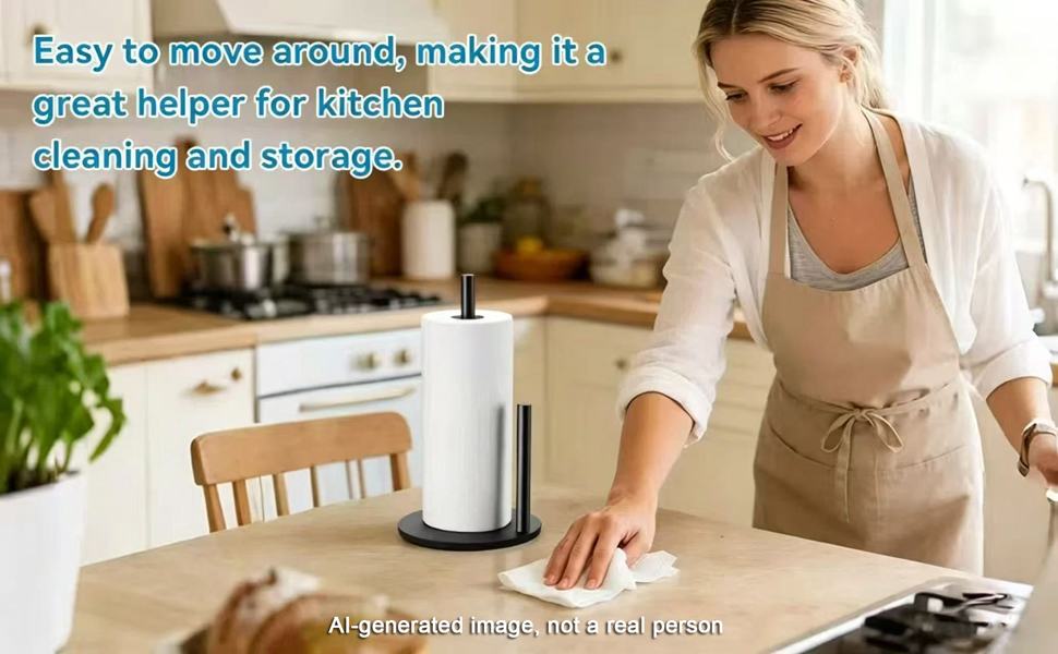 Easy to move around, making it a great helper for kitchen cleaning and storage.