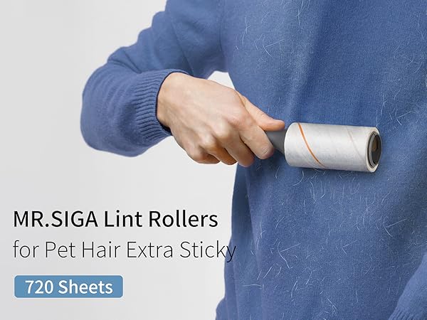 MR.SIGA Lint Rollers for Pet Hair Extra Sticky