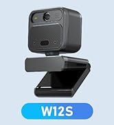 4K Webcam with 2 Microphone, Wide Angle PC Cameras with Mirror &amp; Flip Funtion, Remote, Precise Fo...