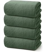 REDKISS 4 Pack Premium Bath Towels, Plush Coral Fleece Towels for Bathroom, Extra Large Bath Towe...