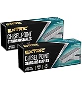 Staples 2 Pack - 10,000 Staples Standard - Heavy Duty Chisel Point Standard Staples 1/4 Inch Stap...