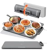 Colorlife Warming Mat for Food - Electric Warming Tray with Heat-Insulation Pad, 4-Level Temperat...