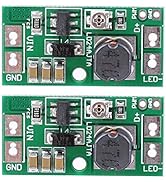 LD24AJTA 2 PCS Adjustable LED Driver Board 20W DC6~25V LED PWM Controller DC-DC Step-Down Constan...