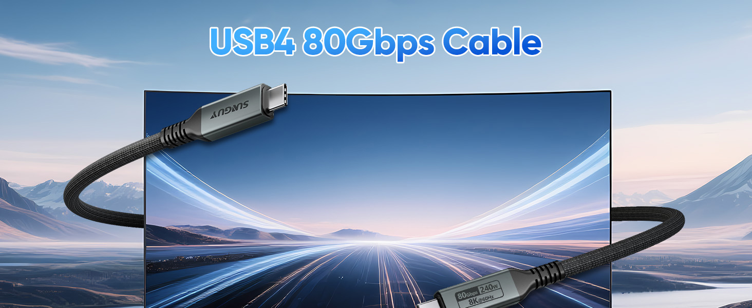 USB4 80Gbps Cable