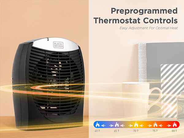 BLACK+DECKER Electric Heater, Personal Heater with 3 Settings