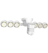 SANSI 45W 6000LM Motion Sensor Outdoor Light, 5000K Dusk to Dawn Eave Mount Security Light, 4 Mod...
