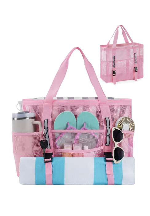 mesh beach bag