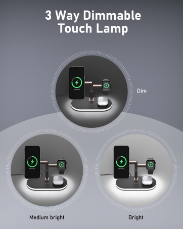3 in 1 magnetic wireless charging station wireless charger stand mag