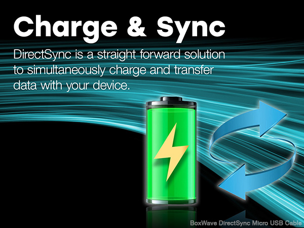 DirectSync is a straightforward solution to simultaneously charge &amp; transfer data with your device