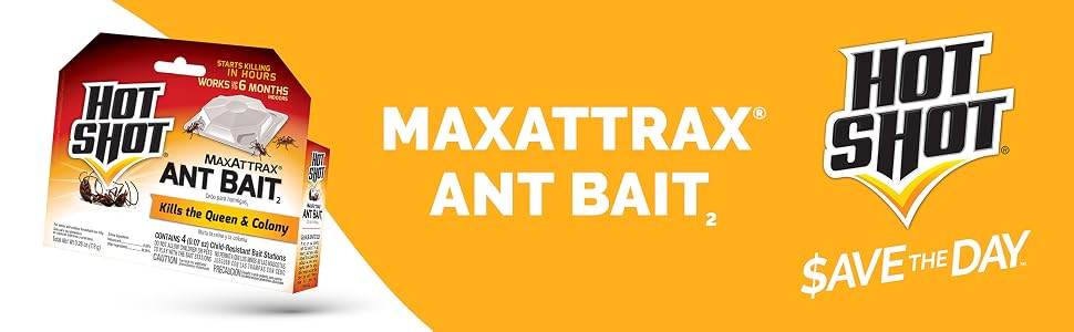 Hot Shot MaxAttrax Ant Bait, Bait Stations