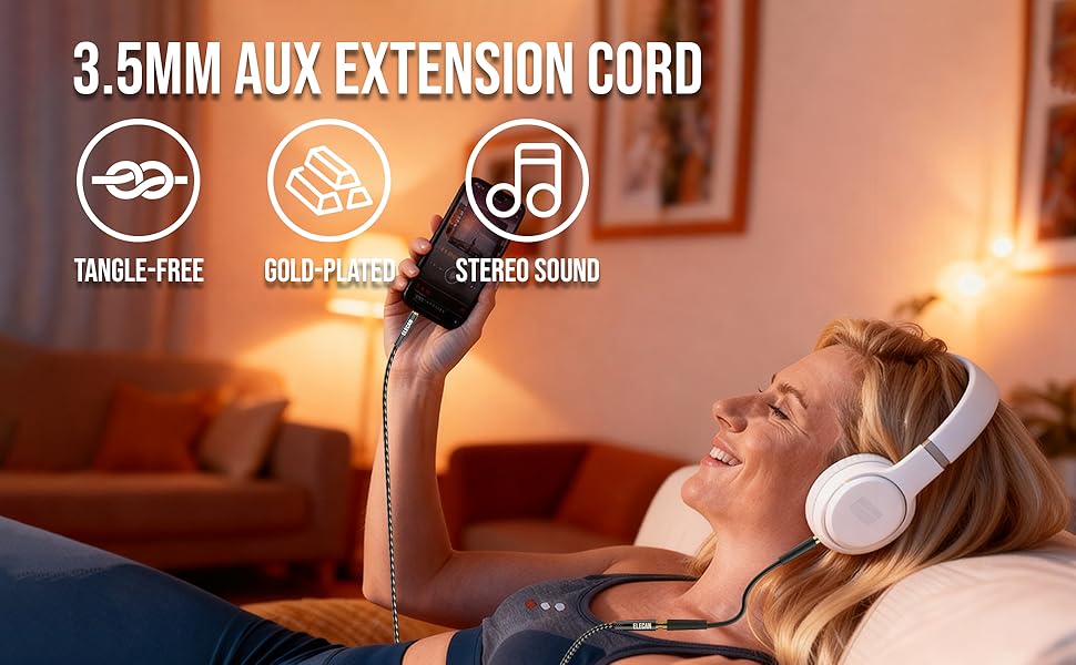 3.5MM AUX EXTENSION CORD