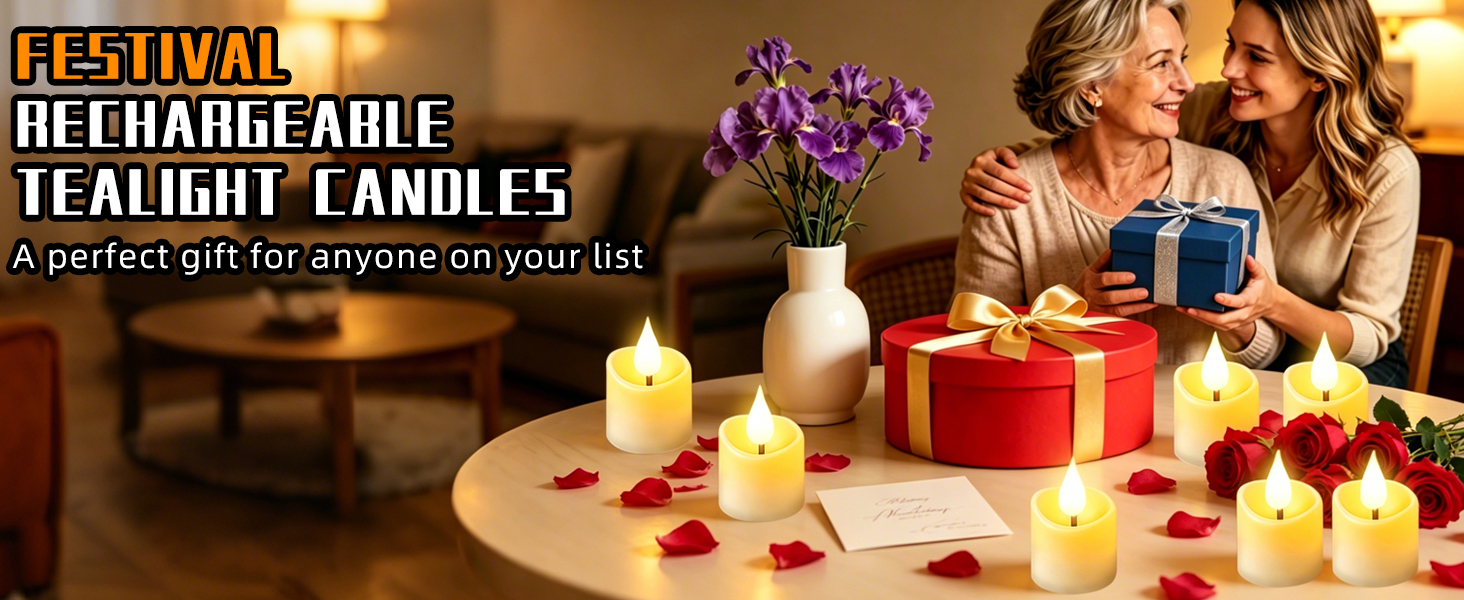 flickering flameless candles