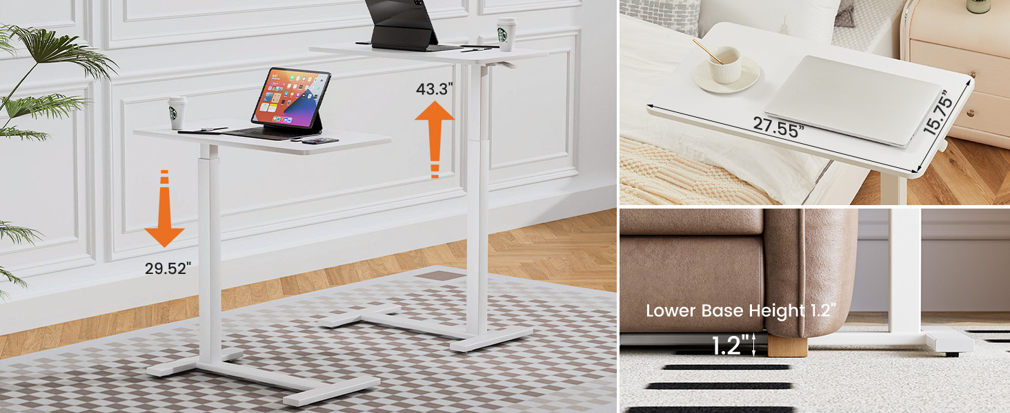 Upgrade Adjustable Hospital Bed Table