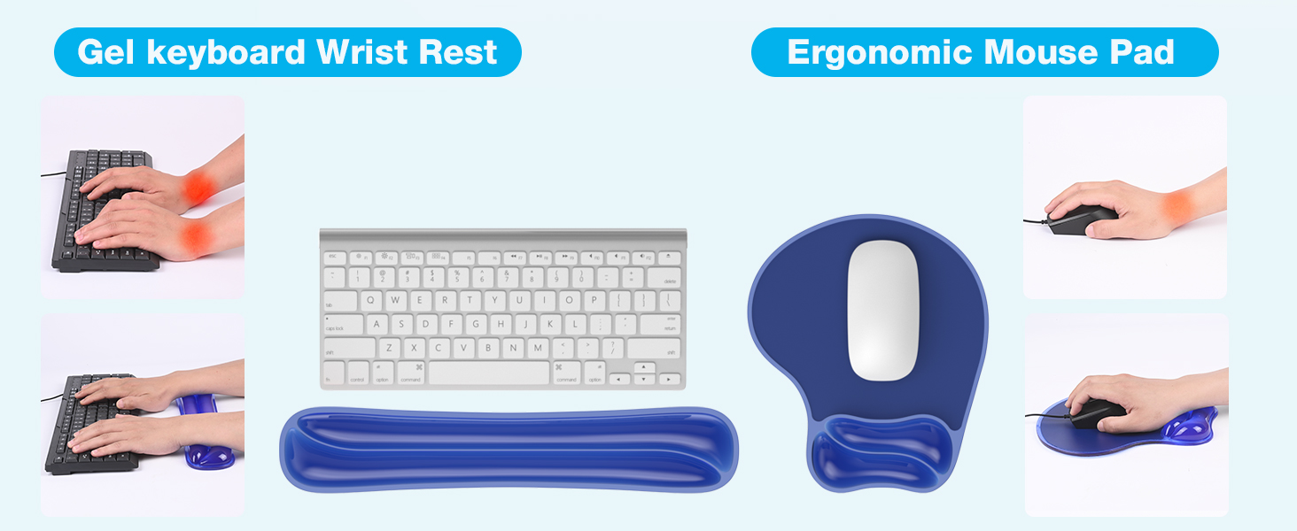 mouse pad and keyboard wrist rest