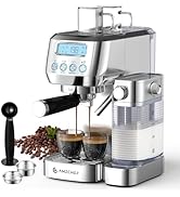 AMZCHEF Espresso Machine, 20 Bar Professional Cappuccino Maker with Automatic Milk Frother, Latte...
